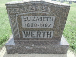 Elizabeth <I>Foos</I> Wilhelm Schwartzkopf Werth 