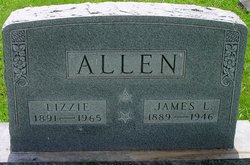 Elizabeth “Lizzie” <I>Ashby</I> Allen 
