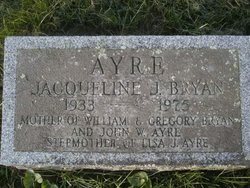 Jacqueline J <I>Bryan</I> Ayre 