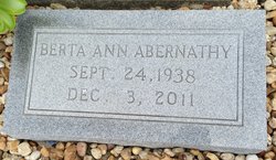 Berta Ann Abernathy 