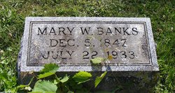 Mary Jane <I>Woodmansee</I> Banks 