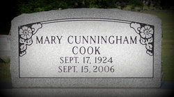 Mary Chellie <I>Cunningham</I> Cook 