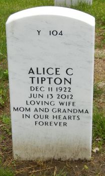 Alice Catherine <I>Layton</I> Tipton 