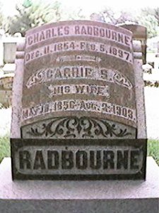 Caroline S “Carrie” <I>Clark</I> Radbourne 