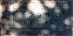 Olava Amalia Bernhardine <I>Olson</I> Oftebro 