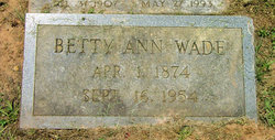 Betty Ann Wade 
