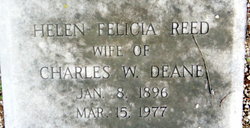 Helen Felicia <I>Reed</I> Deane 