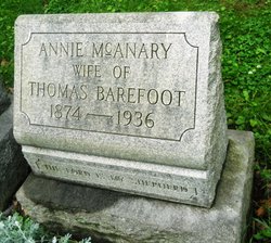 Annie <I>McAnary</I> Barefoot 