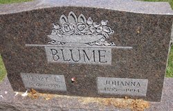 Johanna <I>Fuoss</I> Blume 