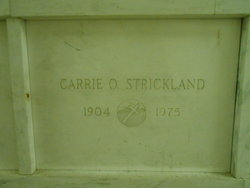 Carrie O <I>Cook</I> Strickland 