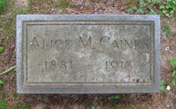 Alice M <I>Weaver</I> Caines 