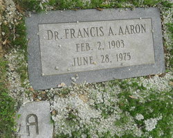 Dr Francis A. Aaron 