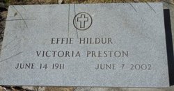 Effie Hildur <I>Victoria</I> Dexter Preston 