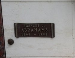 Frances J. <I>Herschkowitz</I> Abrahams 