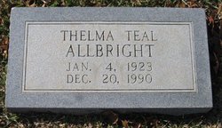 Catherine Thelma <I>Teal</I> Allbright 