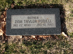 Zina <I>Taylor</I> Powell 