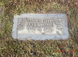 Margaret Mae “Maggie” <I>Collins</I> Akerstrom 