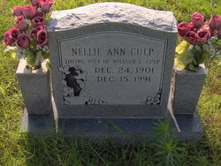 Nellie Ann <I>Holeman</I> Culp 