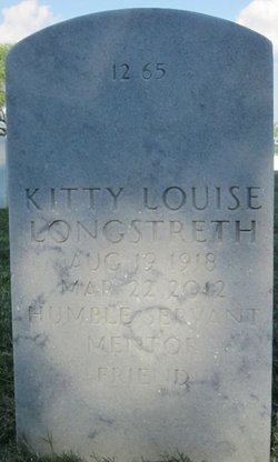 Kitty Louise “Miz Kitty” <I>Wages</I> Longstreth 