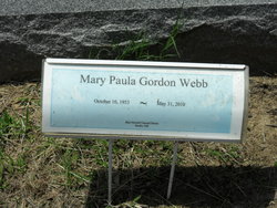 Mary Paula <I>Gordon</I> Webb 