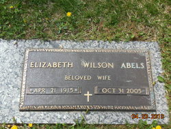 Elizabeth “Betty” <I>Wilson</I> Abels 