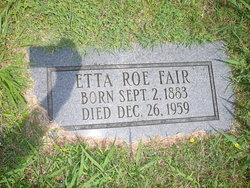 Etta <I>Roe</I> Fair 