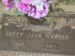 Betty Jane <I>Bingaman</I> Weaver 