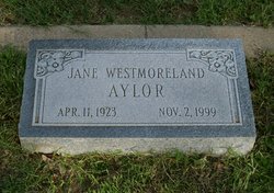 Jane <I>Westmoreland</I> Aylor 