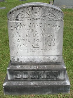 Sarah Jane <I>Dowdy</I> Booker 
