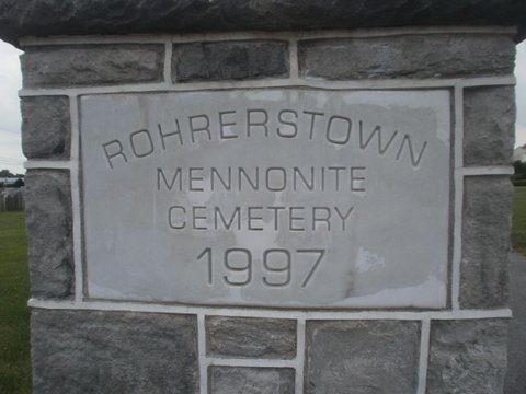 Rohrerstown Mennonite Cemetery Old