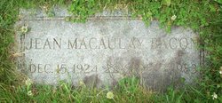 Jean <I>Macaulay</I> Bacon 