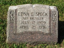 Edna E <I>Bressler</I> Speck 