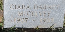 Clara <I>Dabney</I> McCelvey 