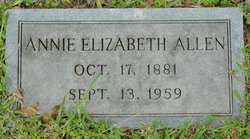 Annie Elizabeth Allen 
