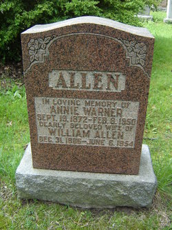Annie <I>Warner</I> Allen 