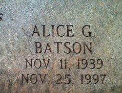 Alice <I>Gotshaw</I> Batson 