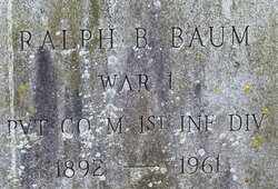 Pvt Ralph B Baum 