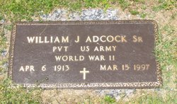 Pvt William Julius Adcock Sr.
