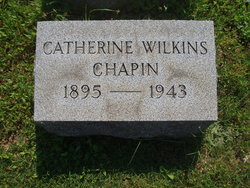 Catherine V. <I>Wilkins</I> Chapin 