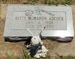 Betty Jean <I>McMahon</I> Adcock 