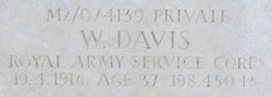 Private William W Davis 