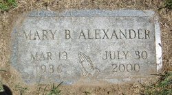 Mary F <I>Brown</I> Alexander 
