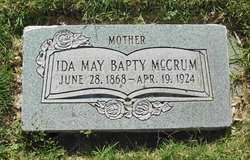 Ida May <I>Browning</I> Bapty McCrum 