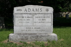 Sarah F <I>Austin</I> Adams 