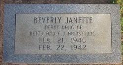 Beverly Janette Armstrong 