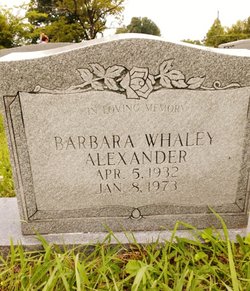 Barbara <I>Whaley</I> Alexander 