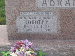 Dorothy “Dot” <I>Friedman</I> Abraham 