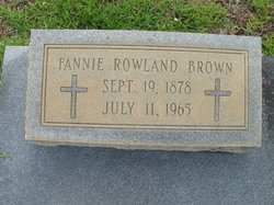 Fannie Brown <I>Mixon</I> Rowland 