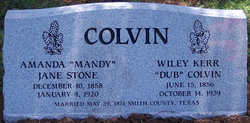 Amanda Jane “Mandy” <I>Stone</I> Colvin 