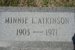 Minnie L Atkinson 